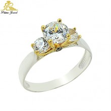 Gümüş Zirkon Taşlı Yüzük